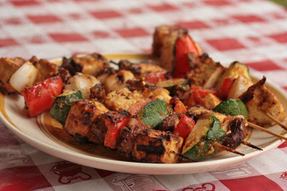 Tofuvegetablekebabs BBQ Tips